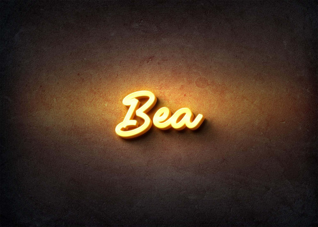 Free photo of Glow Name Profile Picture for Bea