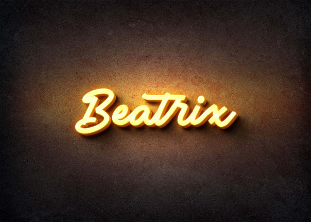 Free photo of Glow Name Profile Picture for Beatrix