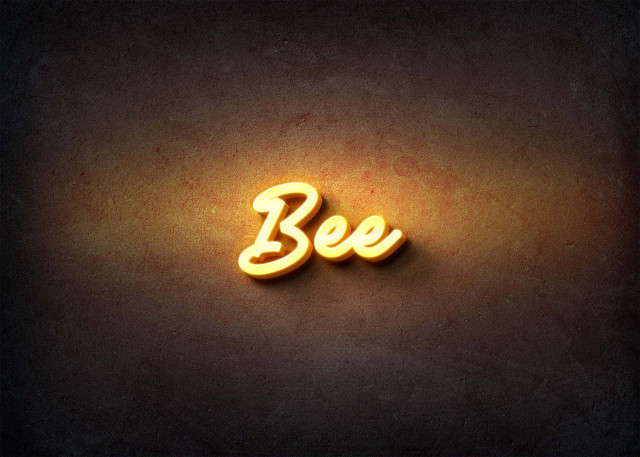 Free photo of Glow Name Profile Picture for Bee