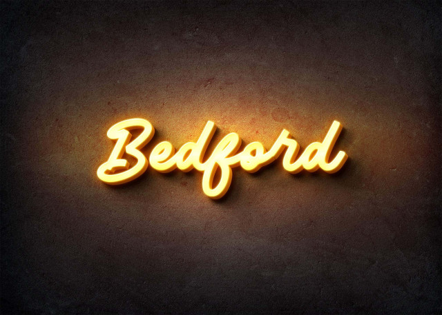 Free photo of Glow Name Profile Picture for Bedford