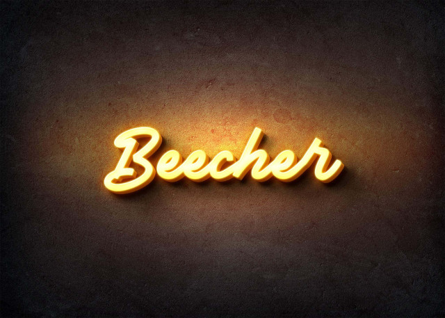 Free photo of Glow Name Profile Picture for Beecher