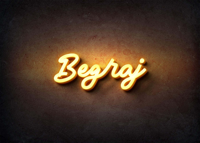 Free photo of Glow Name Profile Picture for Begraj