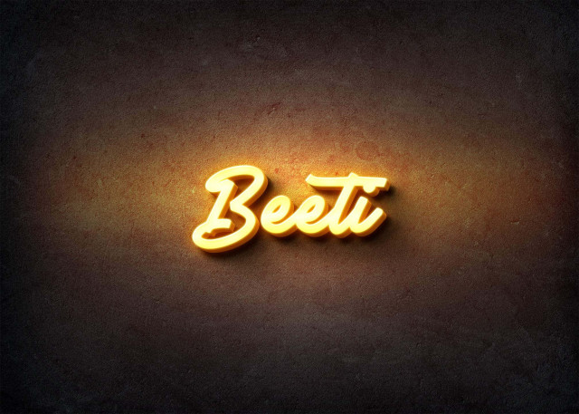 Free photo of Glow Name Profile Picture for Beeti