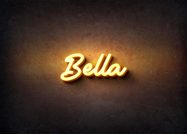 Free photo of Glow Name Profile Picture for Bella