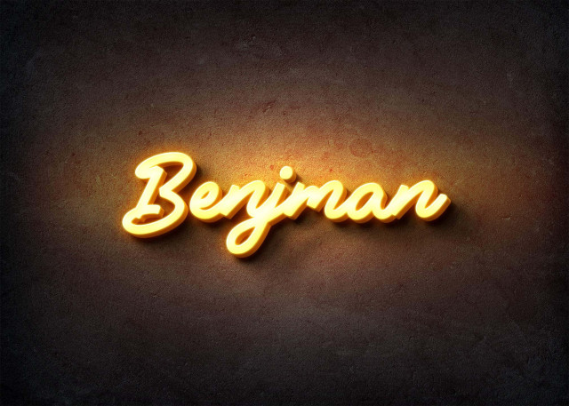 Free photo of Glow Name Profile Picture for Benjman