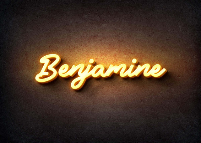 Free photo of Glow Name Profile Picture for Benjamine