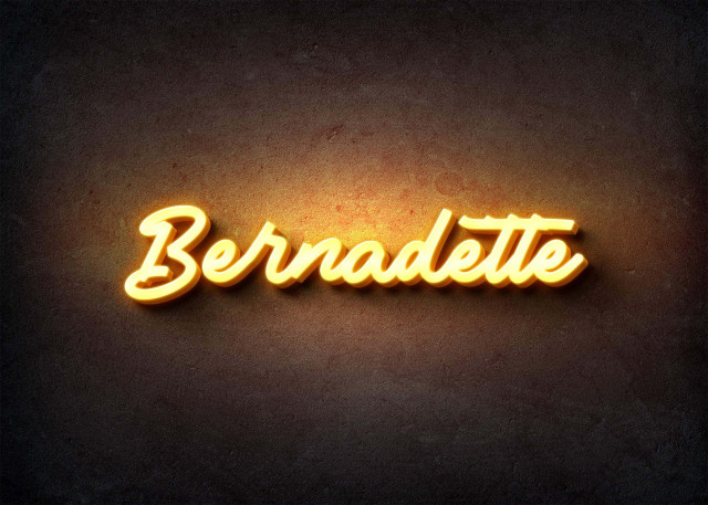 Free photo of Glow Name Profile Picture for Bernadette