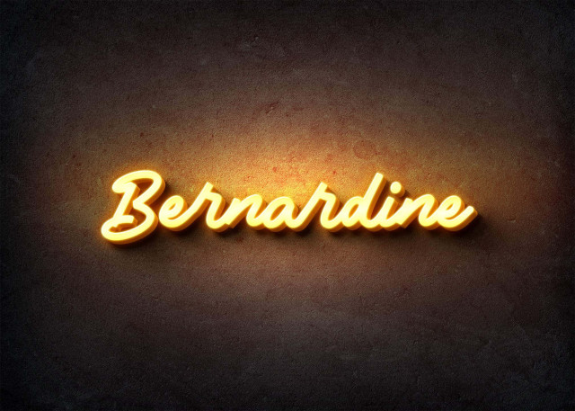 Free photo of Glow Name Profile Picture for Bernardine