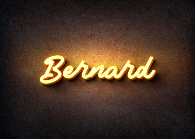 Free photo of Glow Name Profile Picture for Bernard