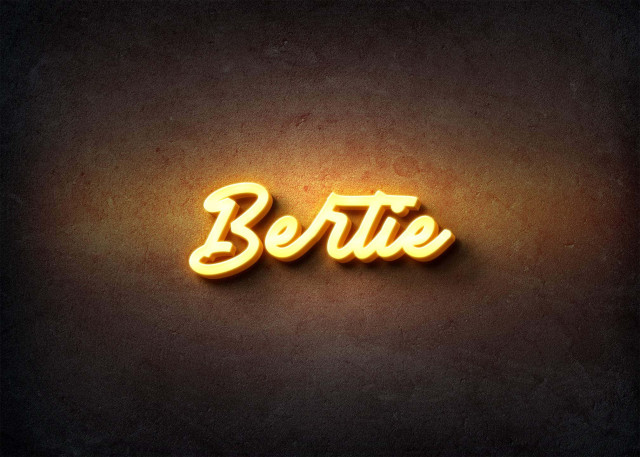 Free photo of Glow Name Profile Picture for Bertie