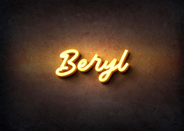 Free photo of Glow Name Profile Picture for Beryl