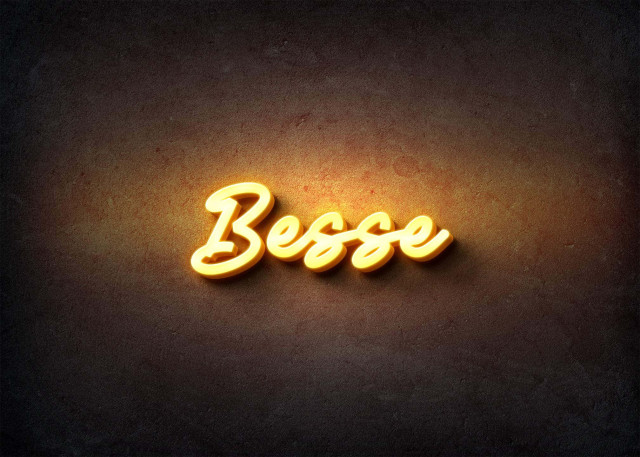 Free photo of Glow Name Profile Picture for Besse