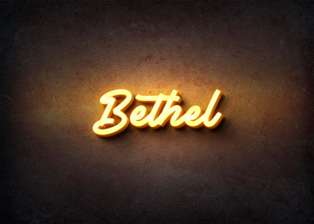 Free photo of Glow Name Profile Picture for Bethel