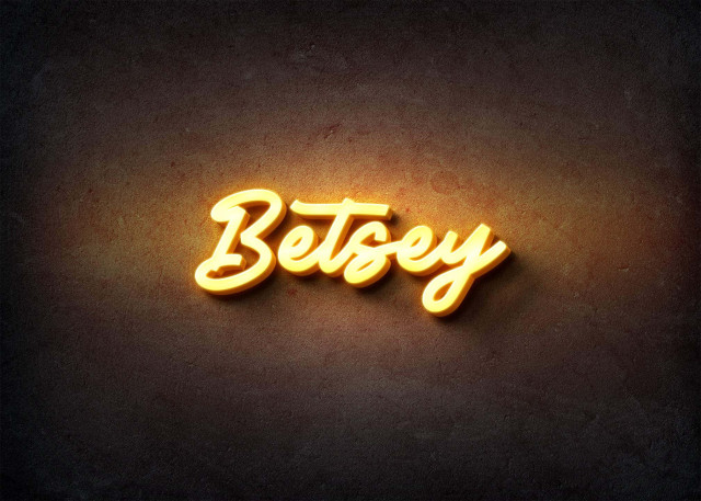 Free photo of Glow Name Profile Picture for Betsey