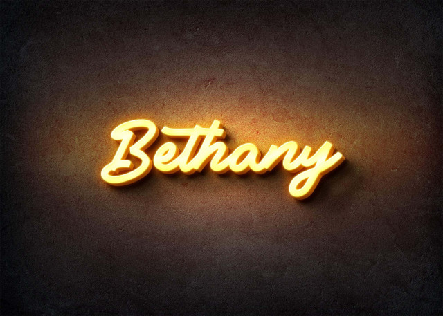 Free photo of Glow Name Profile Picture for Bethany