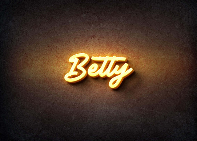 Free photo of Glow Name Profile Picture for Betty