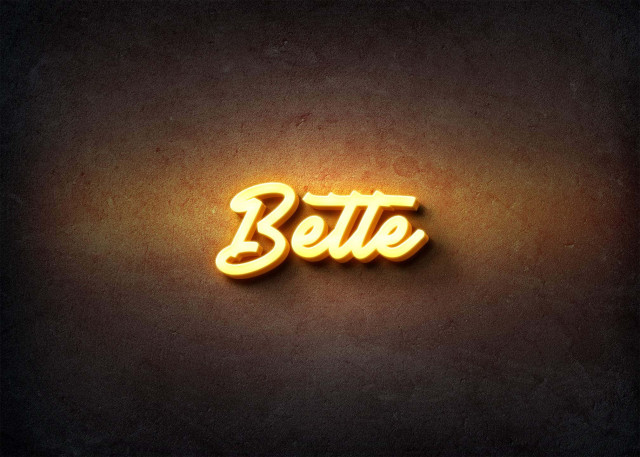 Free photo of Glow Name Profile Picture for Bette