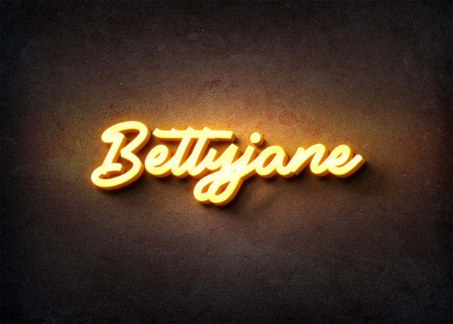 Free photo of Glow Name Profile Picture for Bettyjane