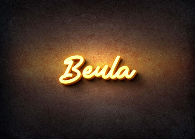 Free photo of Glow Name Profile Picture for Beula