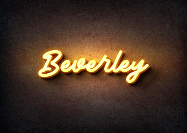 Free photo of Glow Name Profile Picture for Beverley