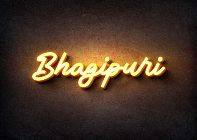 Free photo of Glow Name Profile Picture for Bhagipuri