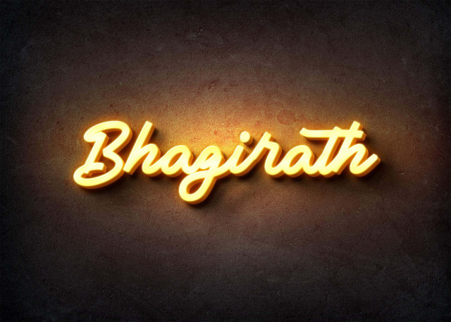 Free photo of Glow Name Profile Picture for Bhagirath