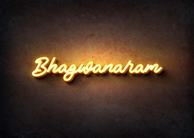 Free photo of Glow Name Profile Picture for Bhagwanaram