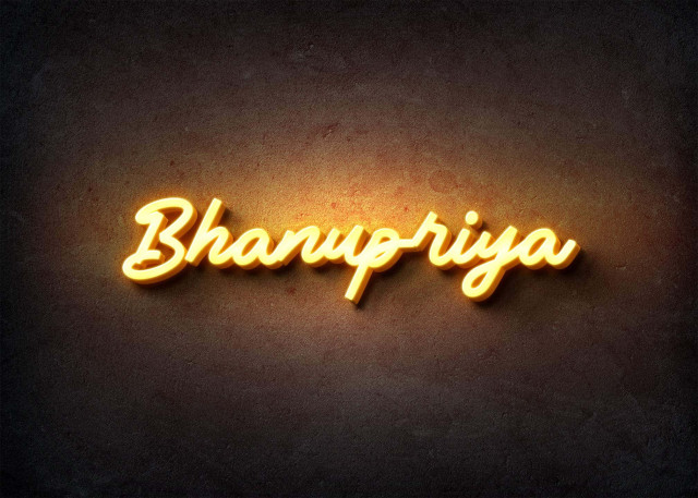 Free photo of Glow Name Profile Picture for Bhanupriya