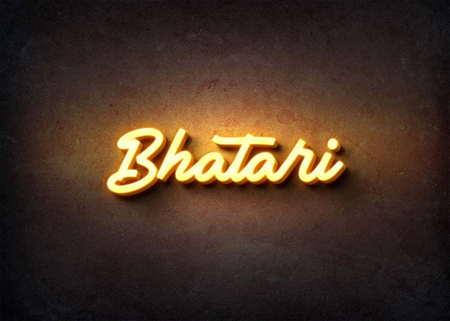 Free photo of Glow Name Profile Picture for Bhatari