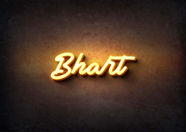 Free photo of Glow Name Profile Picture for Bhart