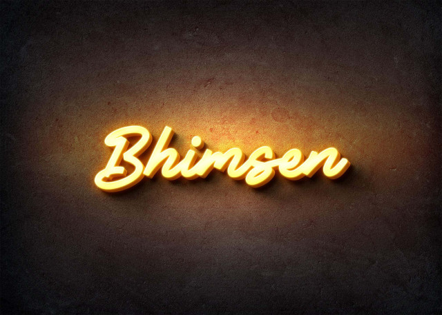 Free photo of Glow Name Profile Picture for Bhimsen