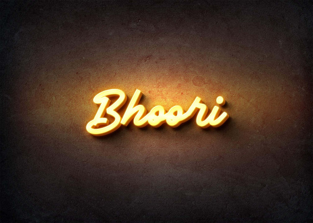 Free photo of Glow Name Profile Picture for Bhoori