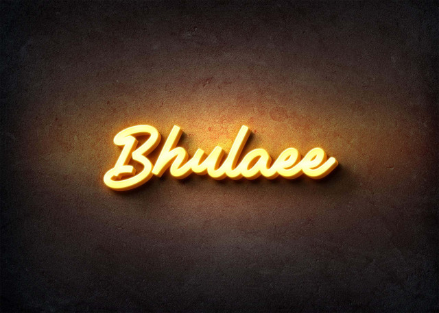 Free photo of Glow Name Profile Picture for Bhulaee