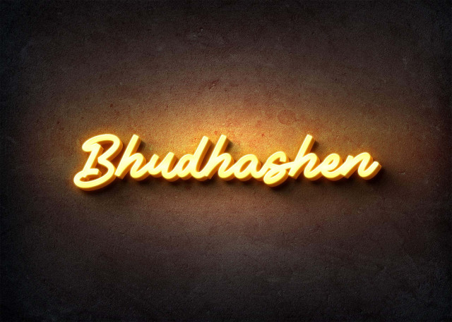Free photo of Glow Name Profile Picture for Bhudhashen