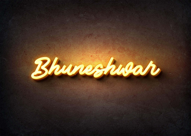 Free photo of Glow Name Profile Picture for Bhuneshwar