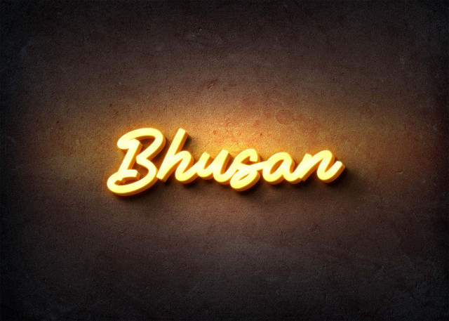 Free photo of Glow Name Profile Picture for Bhusan