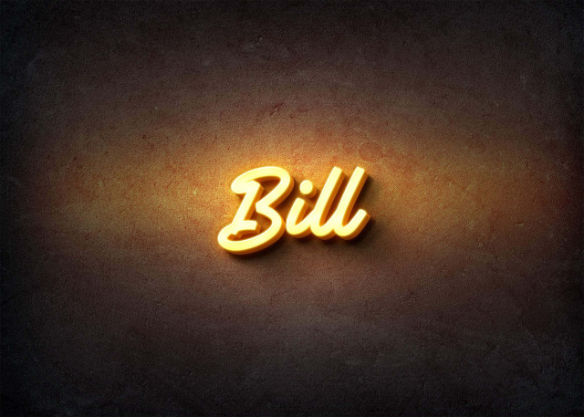 Free photo of Glow Name Profile Picture for Bill