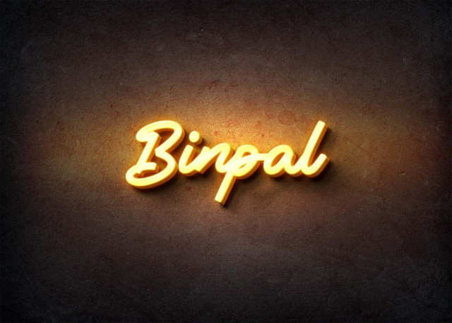 Free photo of Glow Name Profile Picture for Binpal