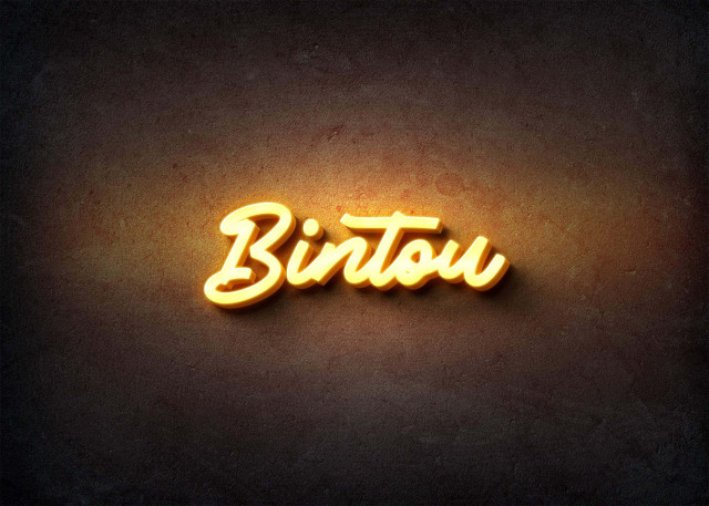 Free photo of Glow Name Profile Picture for Bintou
