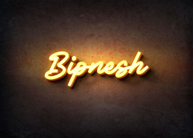 Free photo of Glow Name Profile Picture for Bipnesh