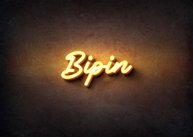 Free photo of Glow Name Profile Picture for Bipin