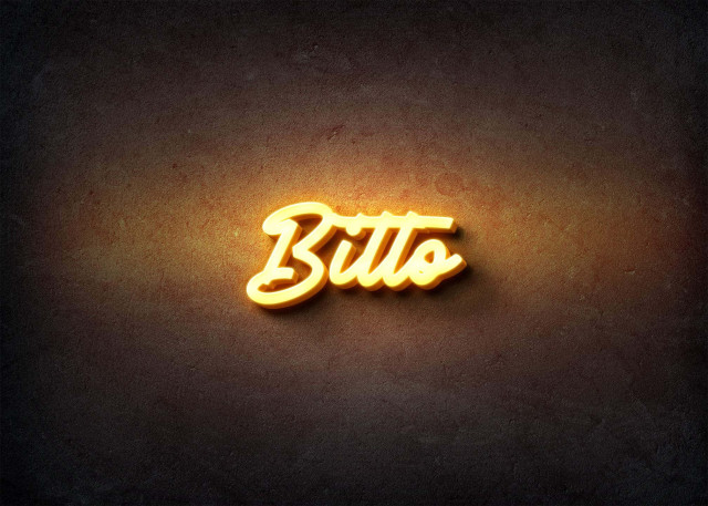 Free photo of Glow Name Profile Picture for Bitto