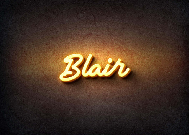 Free photo of Glow Name Profile Picture for Blair