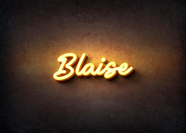Free photo of Glow Name Profile Picture for Blaise