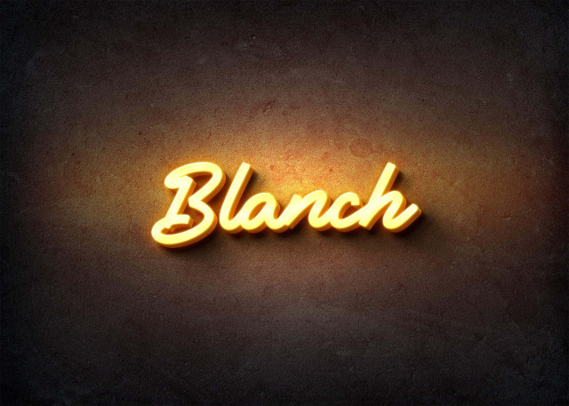 Free photo of Glow Name Profile Picture for Blanch