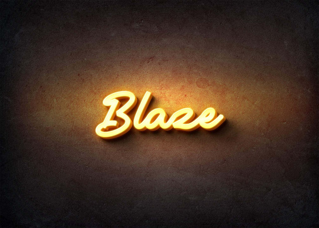 Free photo of Glow Name Profile Picture for Blaze