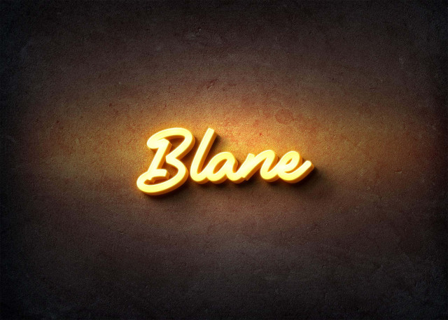 Free photo of Glow Name Profile Picture for Blane