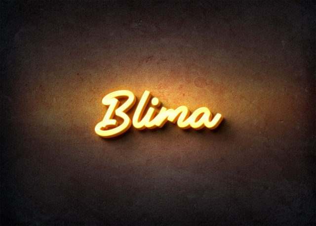 Free photo of Glow Name Profile Picture for Blima