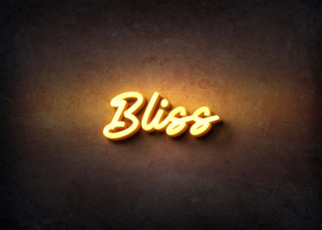 Free photo of Glow Name Profile Picture for Bliss
