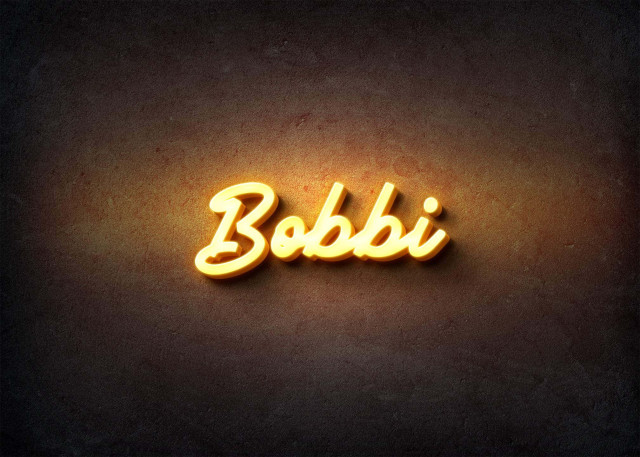 Free photo of Glow Name Profile Picture for Bobbi